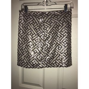 Silver Sparkle Skirt Size Small worn once